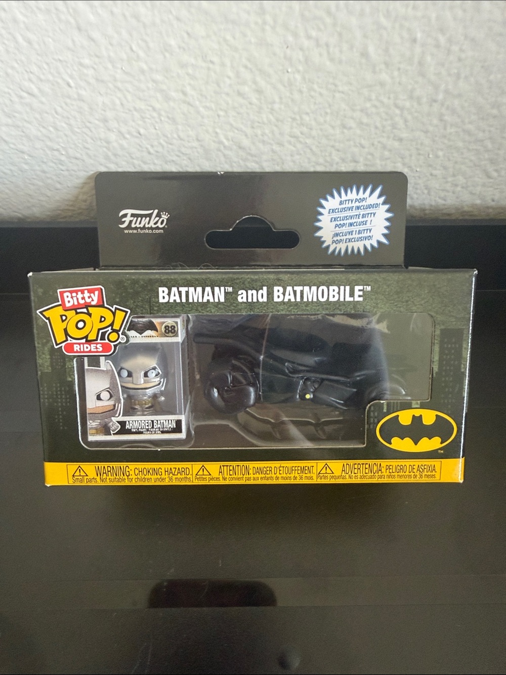Funko Bitty POP! Rides - Batman and Batmobile- Sealed Collectible Toy